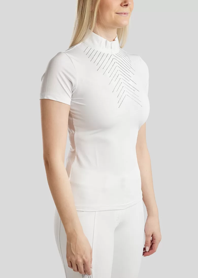 Kristallidega võistluspluus - valge