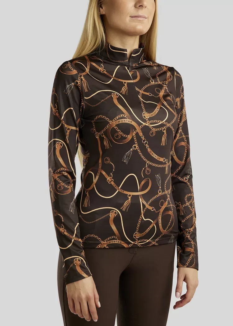 Haily longsleeve Polo - brown