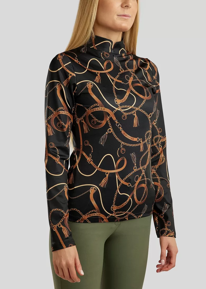 Pikkade varrukatega Haily Polo - must