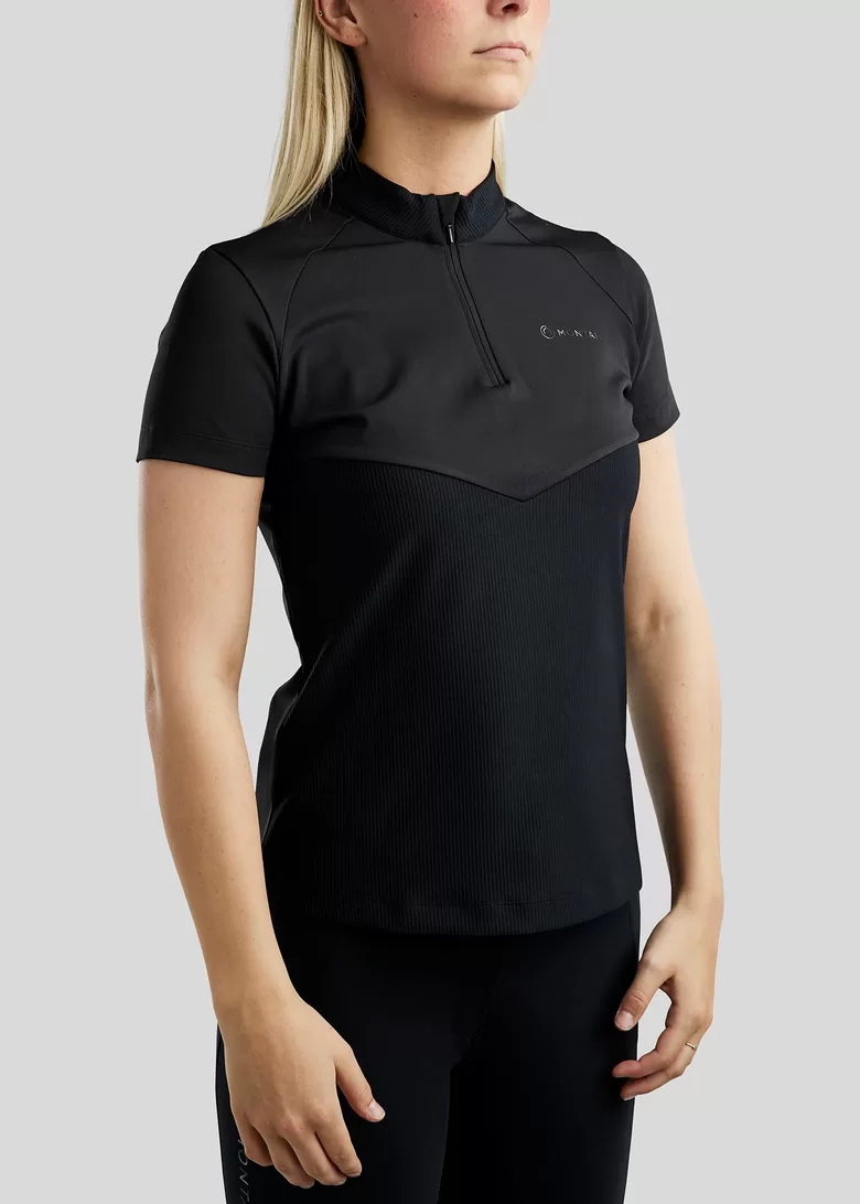 MoZira shortsleeved polo - black