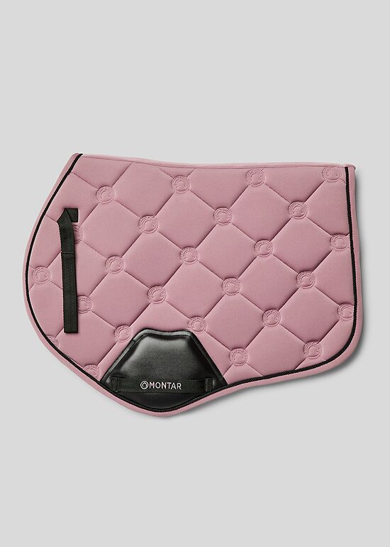 Jumping Saddlepad Flow - Dusty Rose