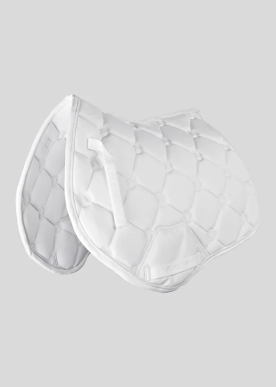 Jumping Saddlepad Flow - White