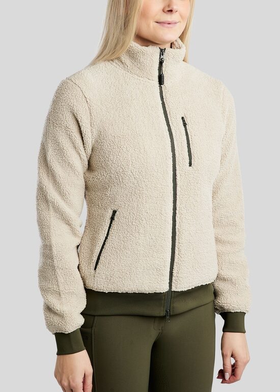 MoEbba Teddy jacket - cream/olive