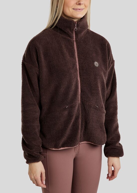 MoEva Teddy jacket - black peony